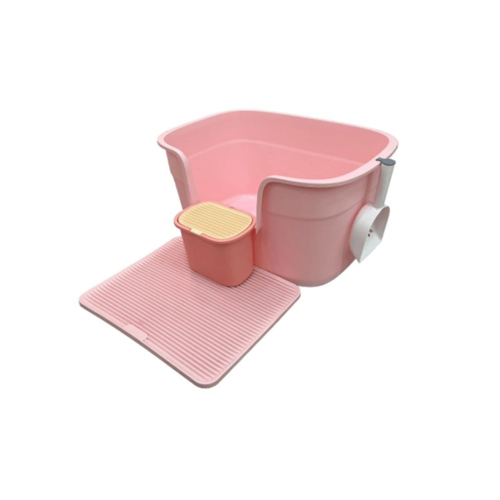 กระบะทรายห้องน้ำแมวขนาดใหญ่ THAI SUN SPORT รุ่น PET0028-PK สีชมพู